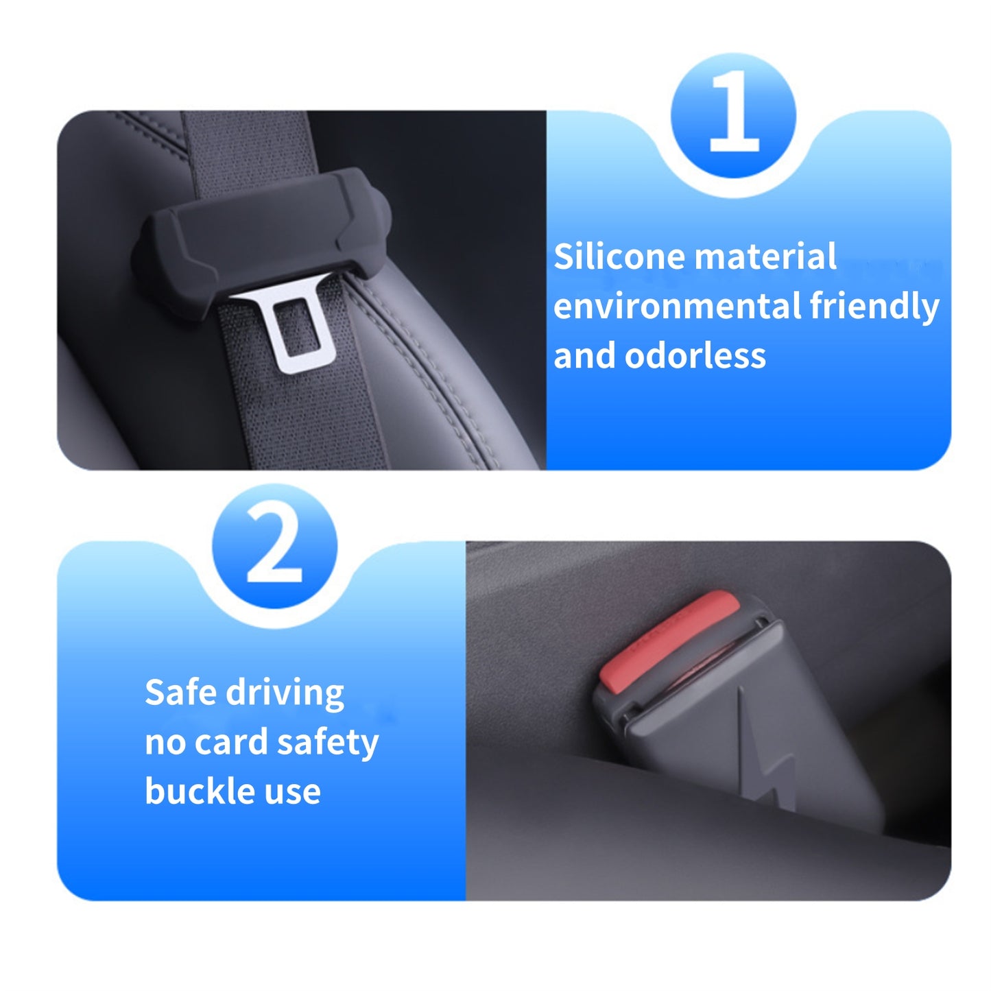 Tesla Seat Belt Protector Set Hook Buckle Cover For Model 3/Y